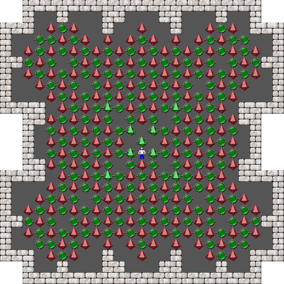 Sokoban Sasquatch 07 Arranged level 77